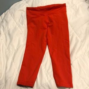 Red Under Armour Cropped Leggings